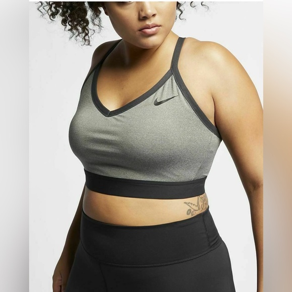 Nike Indy Sports Bra Gray 1X New - Picture 2 of 9